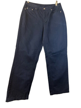 Talbots Navy Straight-Leg Chinos